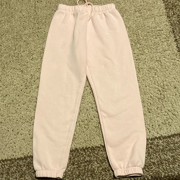 Lazypants pink joggers with three birds on the side. - Picture 1 of 7